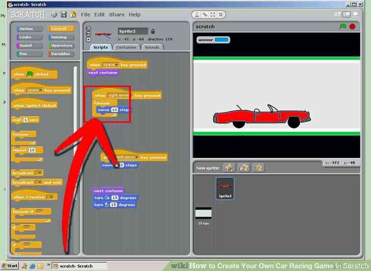 Image intitulée Créer Votre Propre Jeu de Course de Voiture dans Scratch de l